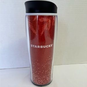 𝅺STARBUCKS 2020 Holiday 16fl oz Travel Tumbler Red & White. New